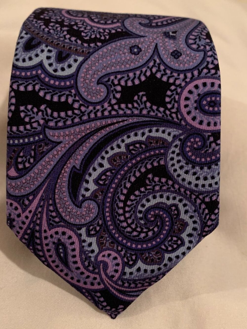 Peter Millar Paisley Blue Hues Tie 100% Silk